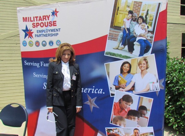 Dolores at the Military Spouse Event
