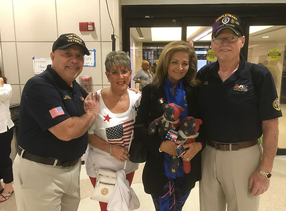 Supporters welcome home Honor Flight at Fort Lauderdale Airport